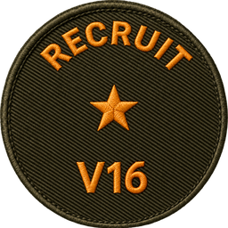 Recruit badge, battery v16