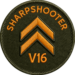 Sharpshooter badge, battery v16